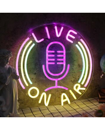 Live On Air Custom Neon Sign