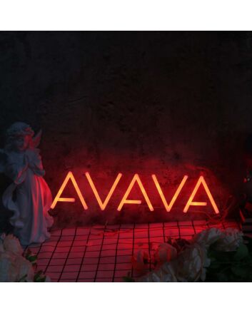 AVAYA Red Neon Sign