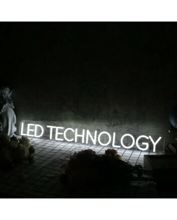 LED Technology White Neon Sign