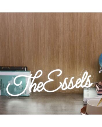 The Essels White Neon Sign