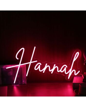 Hannah Red Neon Sign