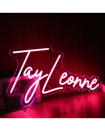 Tay Leonne Red Neon Sign