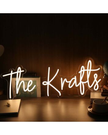 The Krafts Yellow Neon Sign