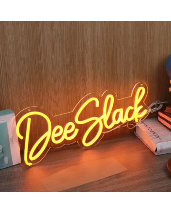 Dee Slack Yellow Neon Sign