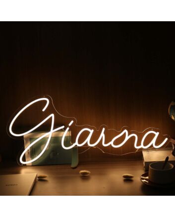 Gianna Yellow Neon Sign