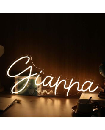 Gianna Yellow Neon Sign