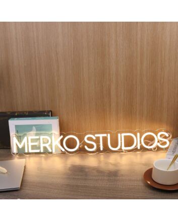 Merko Studios Yellow Neon Sign