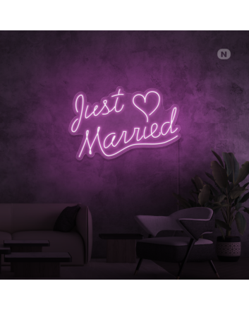 Just Married Neon Sign