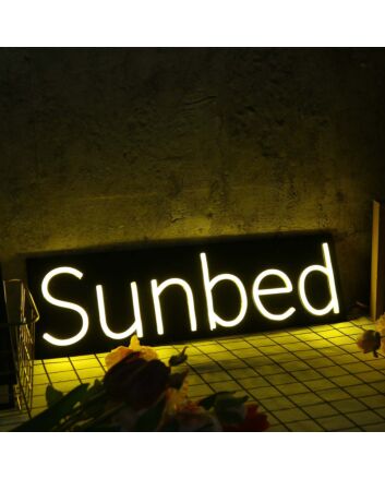 Sun bed Yellow Neon Sign