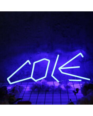 Cole Blue Neon Sign