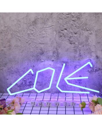 Cole Blue Neon Sign