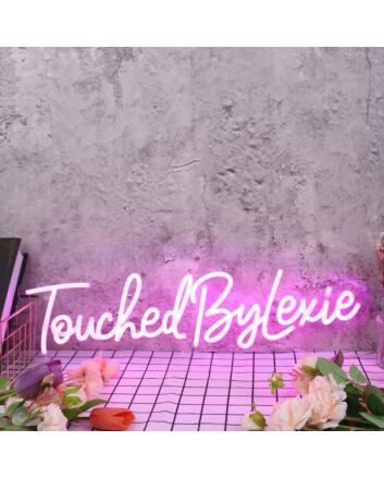 Touched By Lexie Purple Neon Sign