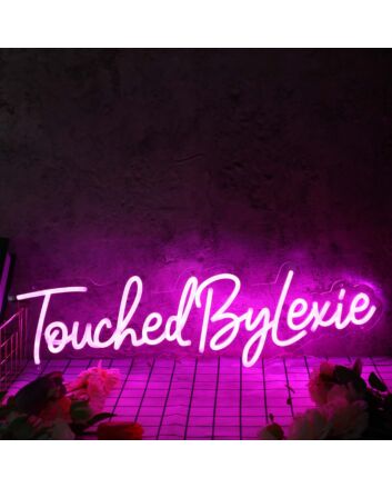 Touched By Lexie Purple Neon Sign