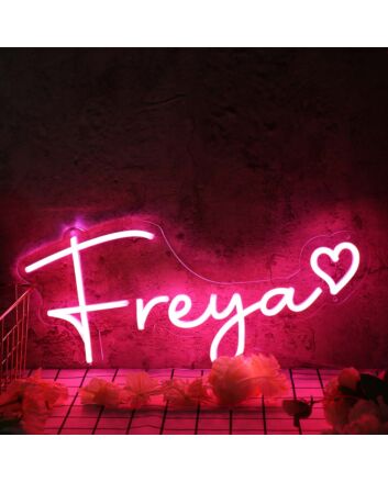 Freya Red Neon Sign