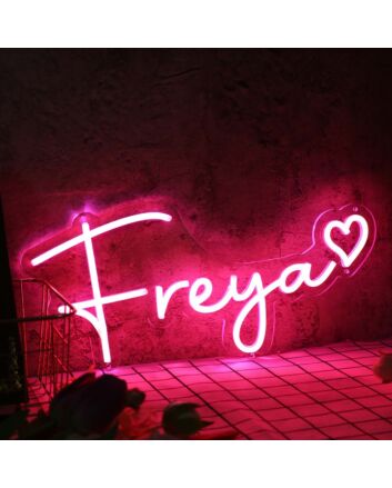 Freya Red Neon Sign