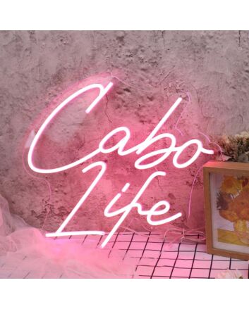 Cabo Life Red Neon Sign