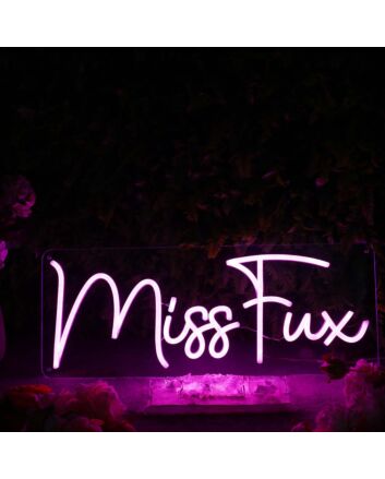 Miss Fux Purple Neon Sign