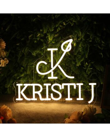 Kristij Yellow Neon Sign