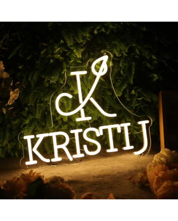 Kristij Yellow Neon Sign