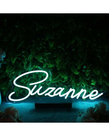 Suzanne Blue Neon Sign