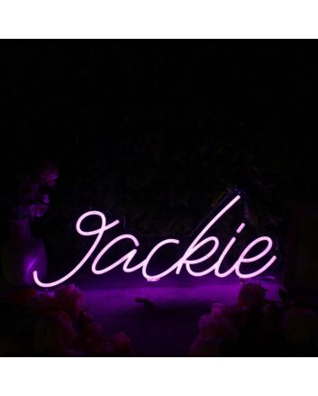 Jackie Purple Neon Sign