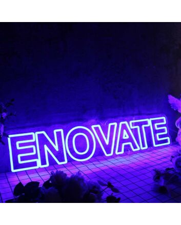 Enovate Blue Neon Sign