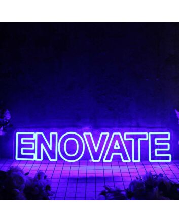 Enovate Blue Neon Sign