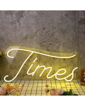 Times Yellow Neon Sign