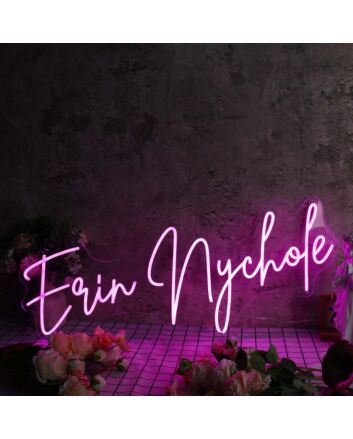 Erin Nychole Pink Neon Sign