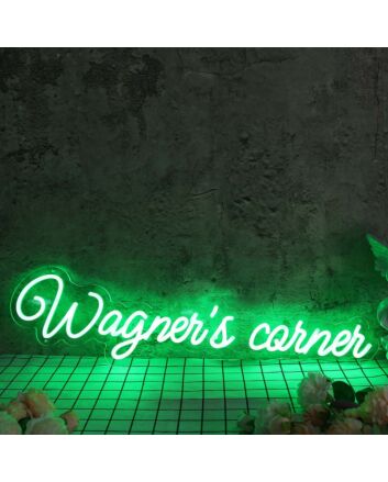 Wagener's corner Green Neon Sign
