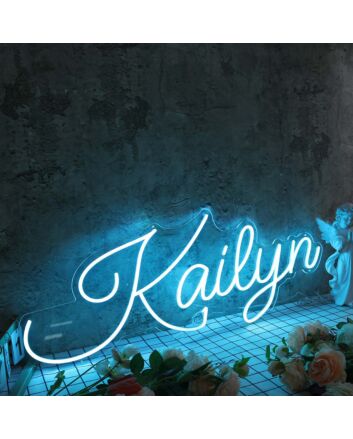 Kailyn Blue Neon Sign