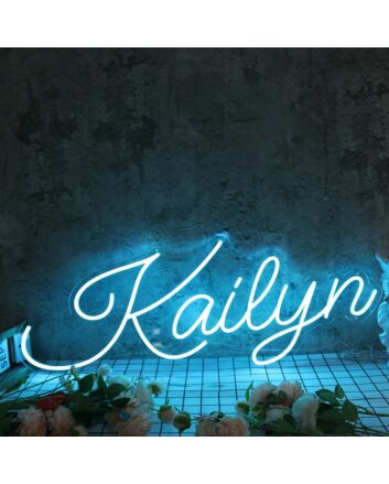 Kailyn Blue Neon Sign