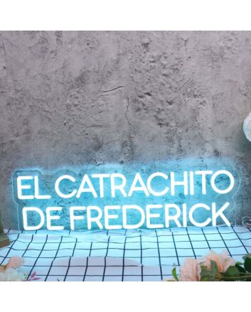 El Catrachito De Frederick Blue Neon Sign