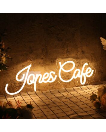 Jones Cafe Yellow Neon Sign