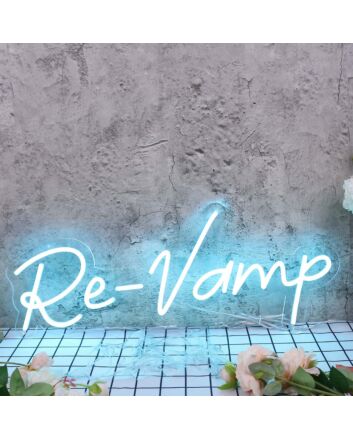 Re-Vamp Blue Neon Sign