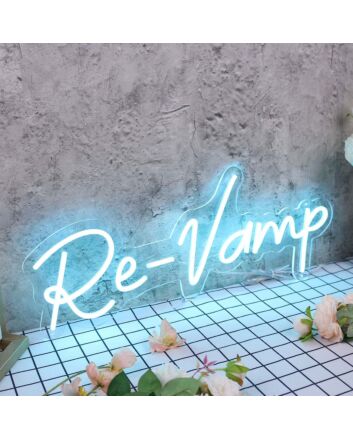 Re-Vamp Blue Neon Sign