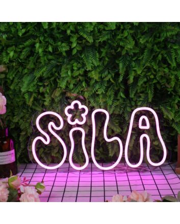 Sila Purple Neon Sign