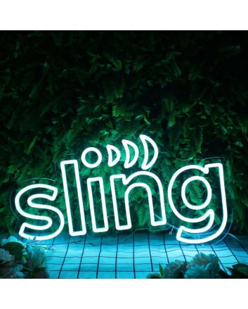 Sling Blue Neon Sign