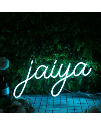 Jaiya Blue Neon Sign