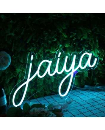 Jaiya Blue Neon Sign