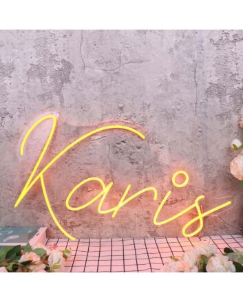 Karis Orange Neon Sign