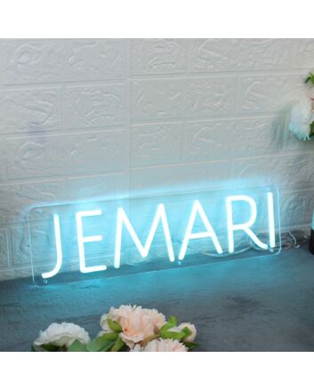 Jemari Blue Neon Sign