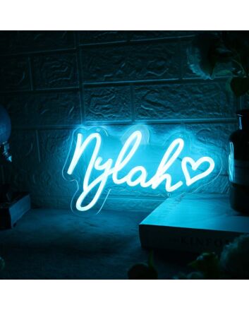 Nylah Blue Neon Sign