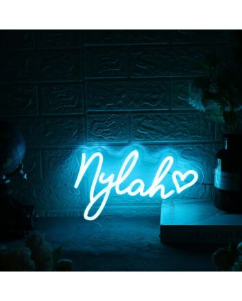 Nylah Blue Neon Sign