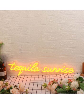 Tequila Sunrise Orange Neon Sign
