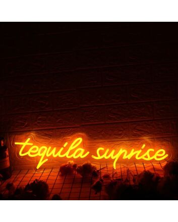 Tequila Sunrise Orange Neon Sign
