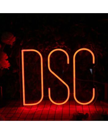 DSC Orange Neon Sign