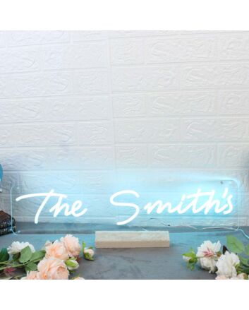 The Smith&#039;s Blue Neon Sign