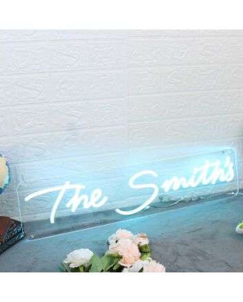 The Smith's Blue Neon Sign