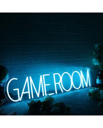 Game Room Blue Neon Sign